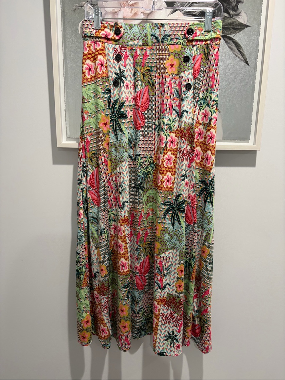 Robert Louis Tropical Maxi Skirt Size Small